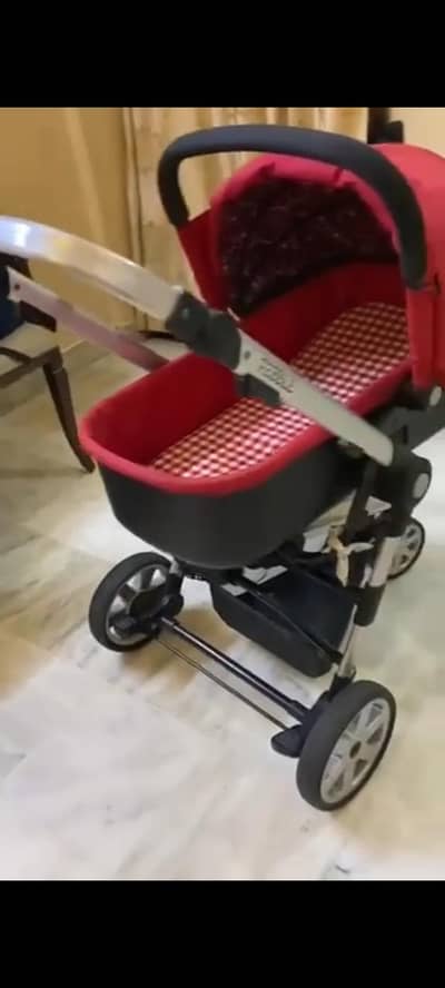 pebble stroller red colour imported