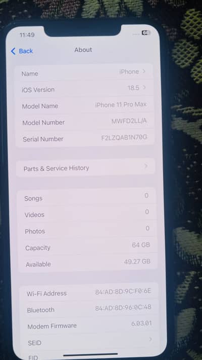 Iphone 11 pro max jv