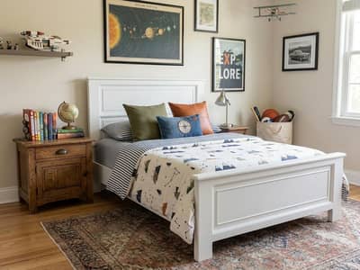 A pair of 2 single bed with mattress molty foam mattress