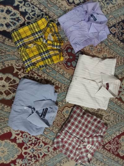 5 Branded Full Sleeve Shirts – Medium Size | Only Rs. 1000