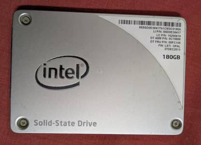 Intel Original 180GB SSD | 2.5" SATA | Fast Boot | Excellent Condition