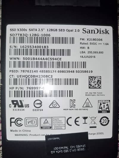 Sandisk 128GB SSD For Sell