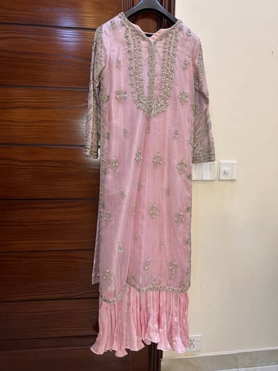 3 piece Pink wedding wear