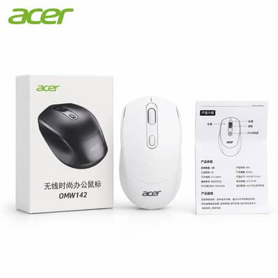 Acer OMW142 Wireless Bluetooth and 2.4G Dual mode Office Mouse White