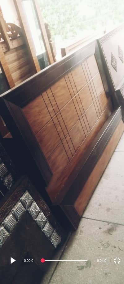 Wooden King size bed