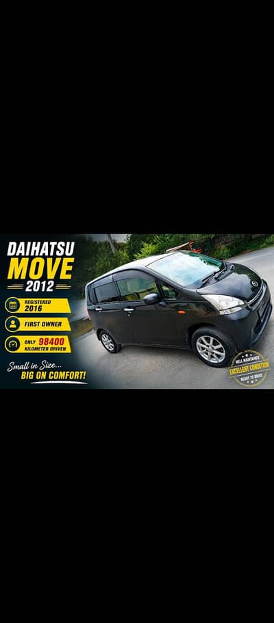 Daihatsu Move 2012 model import 2014 registered 2016  push start