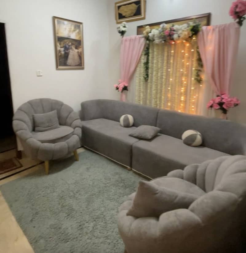 L shape straight sofa 2 single sofa 0