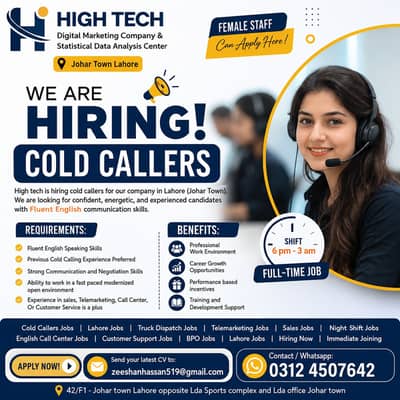 COLD CALLERS REQUIRED