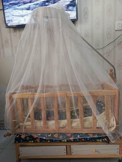 Wooden cot