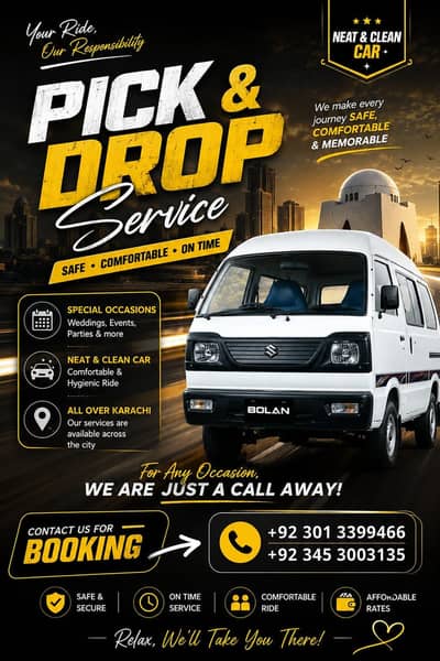 Pick N Drop Service Available