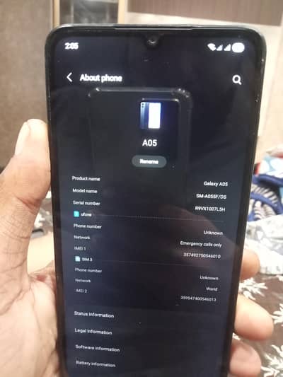 Samsung Mobile A05 in cheap