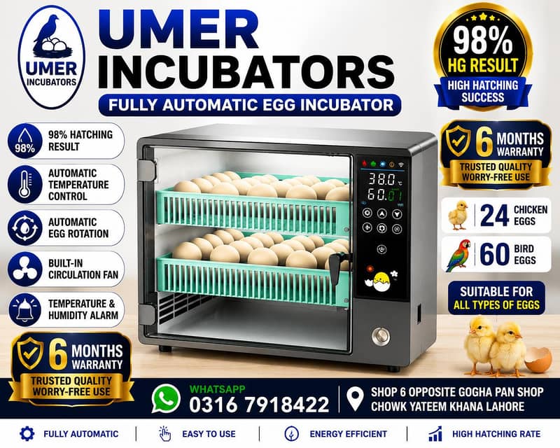 Automatic Egg Incubator | Egg Hatching Machine | Incubator | Brooder 13
