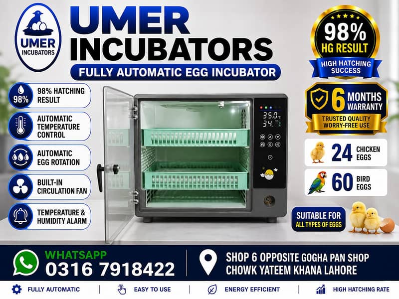 Automatic Egg Incubator | Egg Hatching Machine | Incubator | Brooder 16