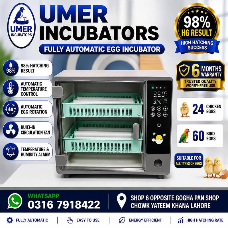 Automatic Egg Incubator | Egg Hatching Machine | Incubator | Brooder 18
