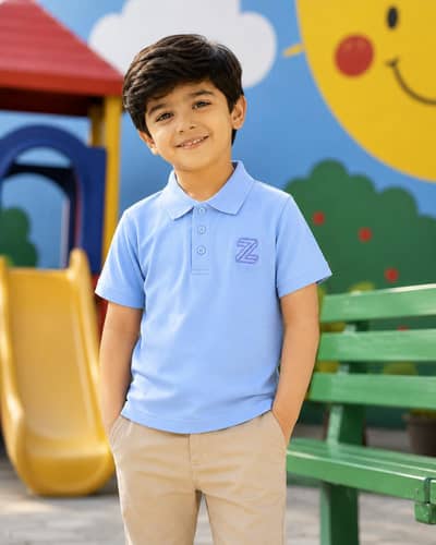 Mashoom Janan Kids' Essential Short-Sleeve Polo