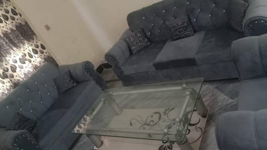 Almost new 6 seater sofa set is available for sale in good condition
