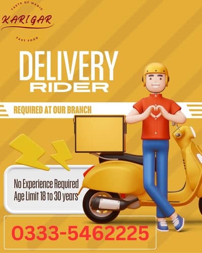 Food Delivery Rider Required