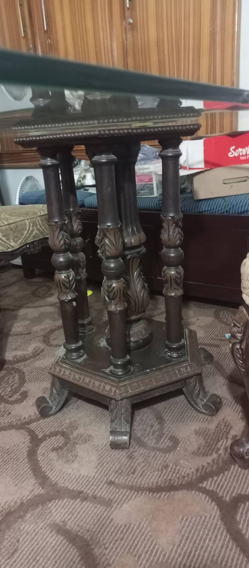 Chinioti 6 Seater Solid Wood Dining Table 4