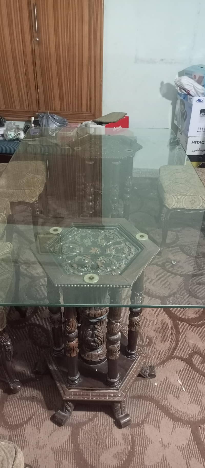 Chinioti 6 Seater Solid Wood Dining Table 6
