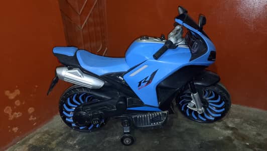 Kids Electric Sports Bike – Blue Color – Good Condition
