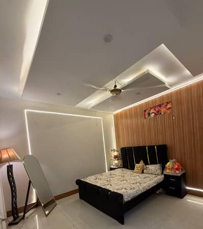 bed with new mattress