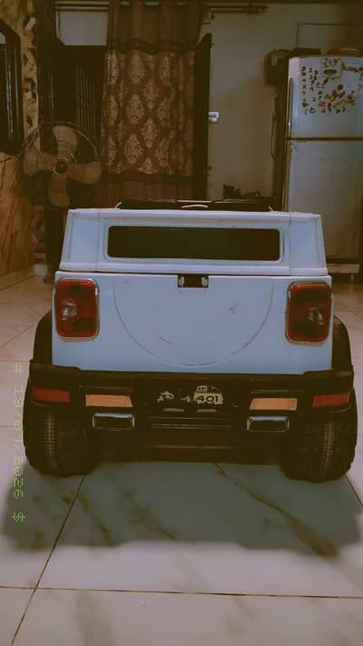 Kids Electric Jeep Car | Good Condition | Music, Lights & Gear Working