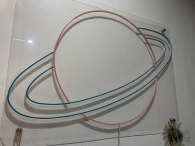 Saturn neon sign