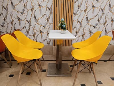 chair and tables