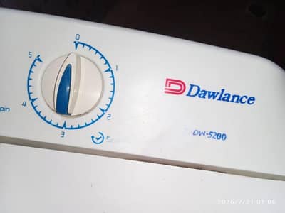Dawlance washing machine twin tub model number DW 5200