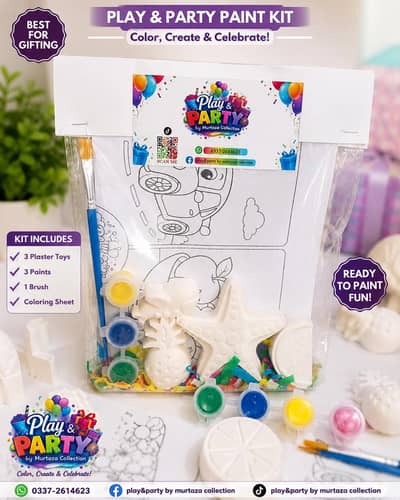 Play & Party Paint Kit – The Perfect Creative Gift for Kids!