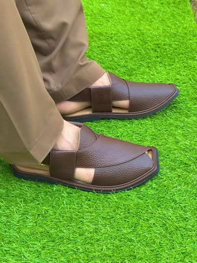 Peshawari Chappal Smart Zalmi Design Genuine Leather Handmade