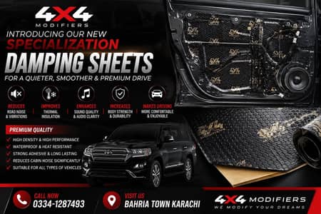 Car Sound Damping Sheets| Noise Insulation| Heat Proof Deadening Mat