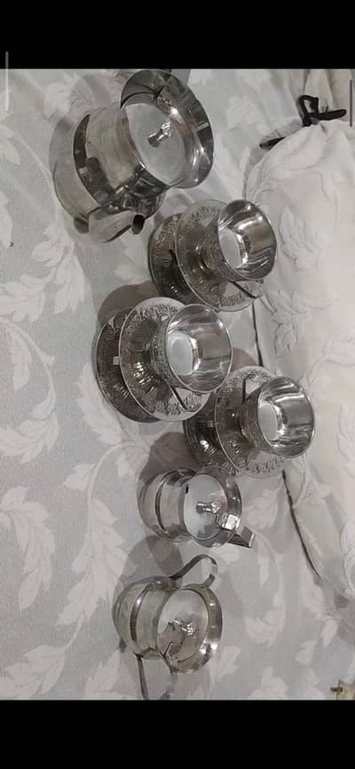Tea set steel work imported