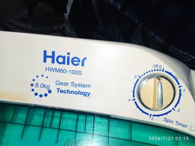 0318/11/83/461 Haier washing machine twin tub model number HWM-80-100S