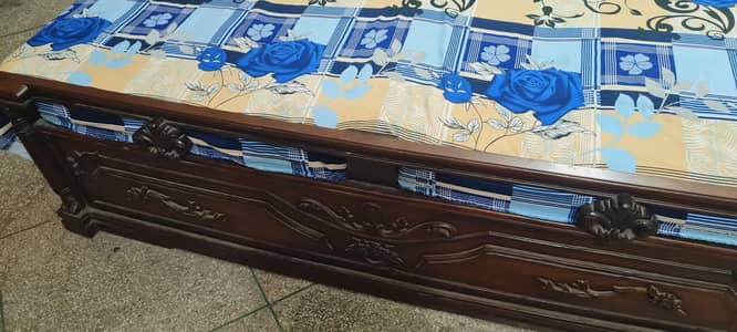 Urgent wooden bed for sale