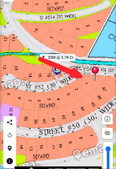 2 Kanal Corner Extra land Paid Plot For Sale