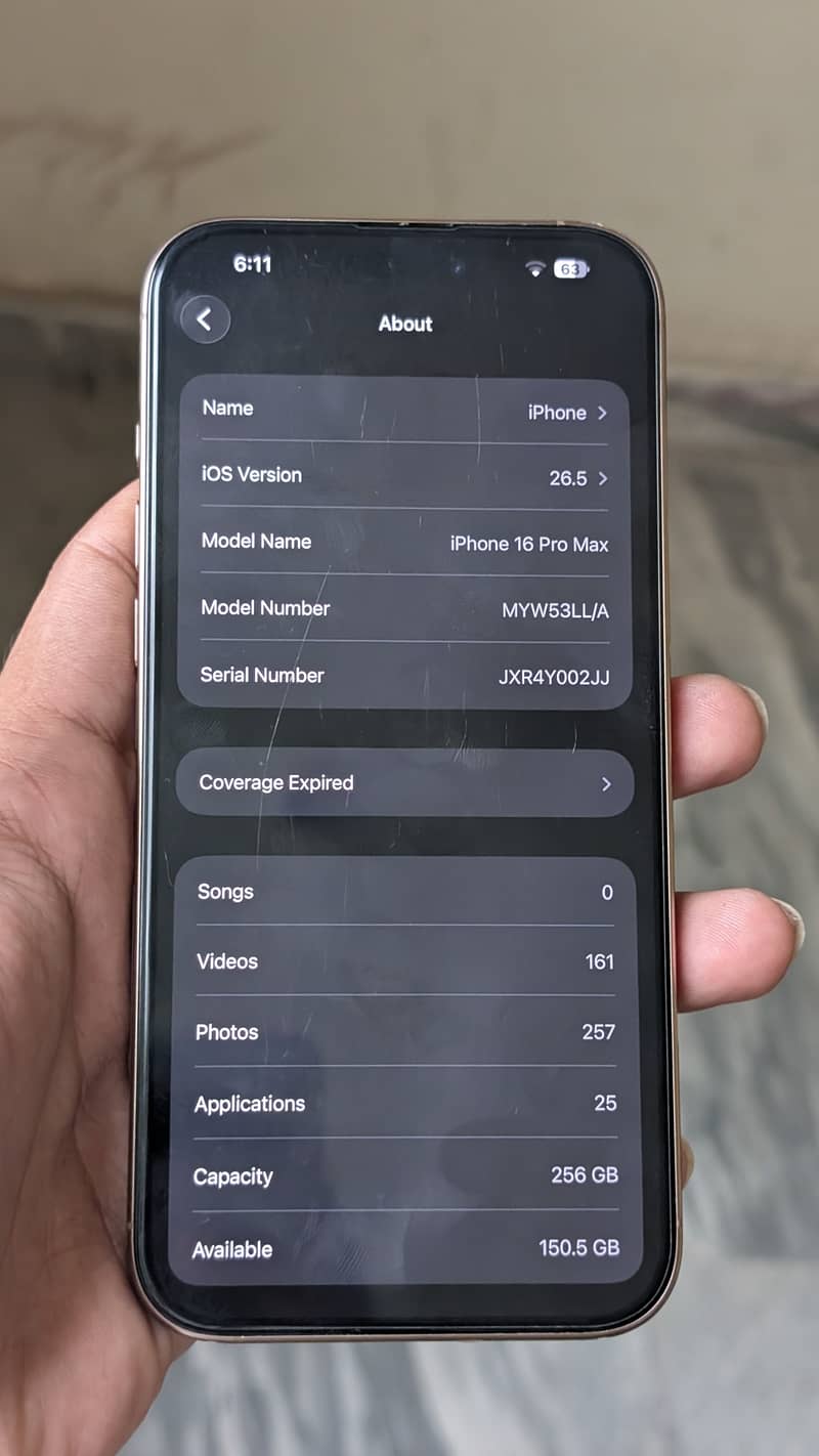 Apple iPhone 16 Pro Max JV 256GB  Desert Titanium 94% Battery 10/10 1