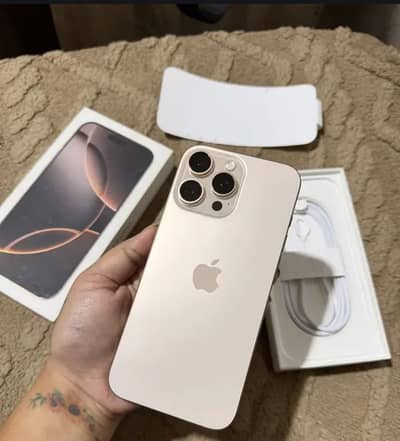 I phone 16 pro max 256 gb PTA Approved Mobile number 03116475144