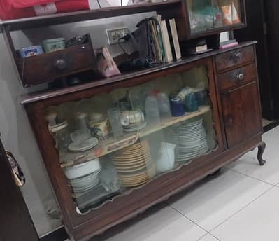 wooden showcase