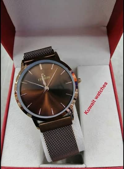 New branded Fitron watch Mehroon Color