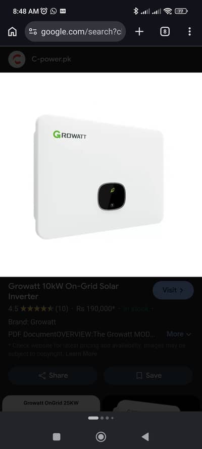 Growartt 3 phase on grid inverter