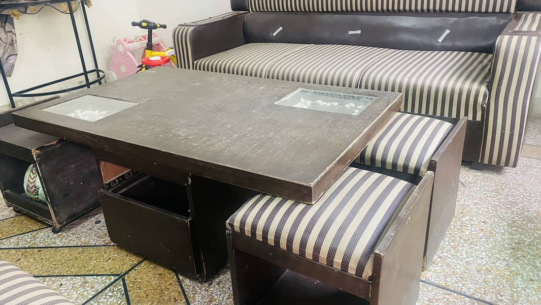 Sofa set with tea table 2