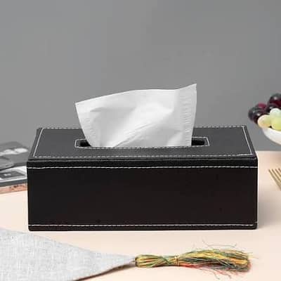 Tissue box Holder leather