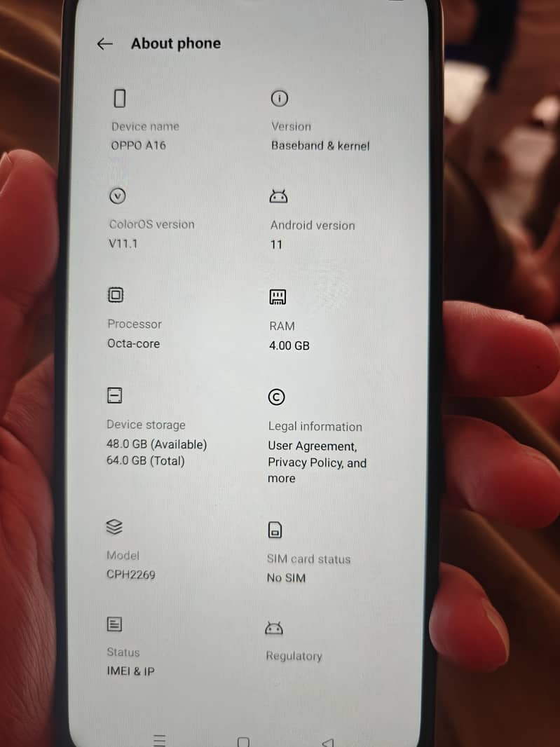 OPPO A16 0
