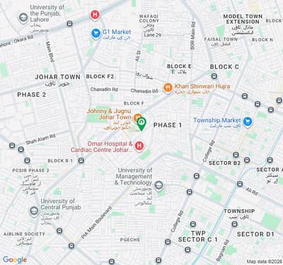 Residential Plot For Sale In Johar Town Phase 1 - Block D1