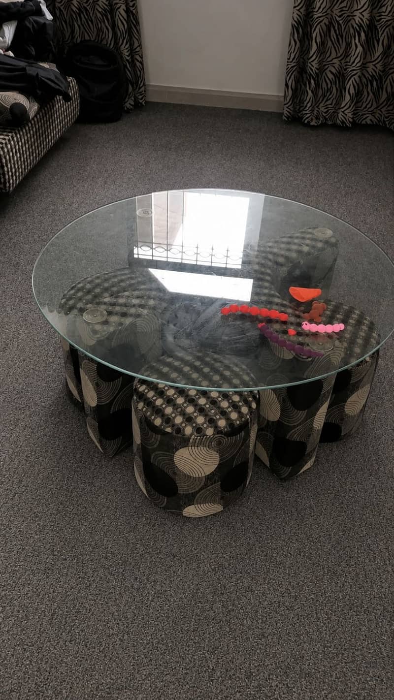 Full 7 seater sofa set with coffee table 5