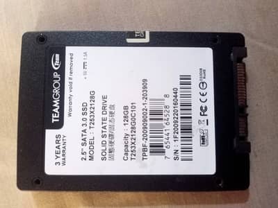 TeamGroup GX2 128GB SATA SSD | 100% Working | Fast Boot | Laptop/Desk