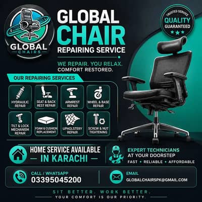 Revolving Chair /Office chair Repairing/ Gaming Chair Repair services