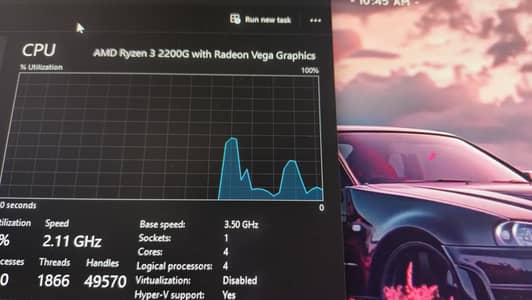 Ryzen 3 2200g Gaming pc HP
