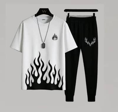 Men's Premium Flame Tracksuit - Trendy Summer Collection